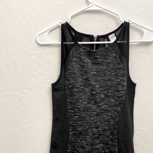 4 FOR $25 - NWOT H&M Black Faux Leather Mesh Bodycon Mini Dress